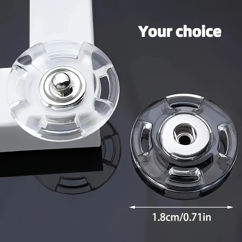Invisible Snap Buttons for Shirts & Sweaters – 5/10 Pairs Clothing Snap Buttons Babs