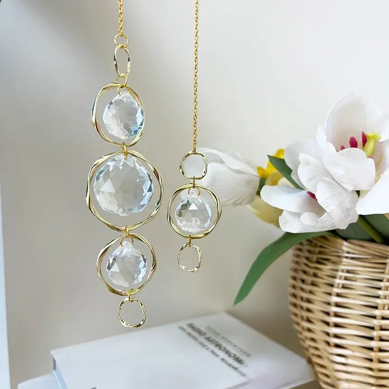 Crystal Suncatcher Rainbow Maker – Hanging Prism Decor 2pcs Crystal Suncatcher Babs 2pcs