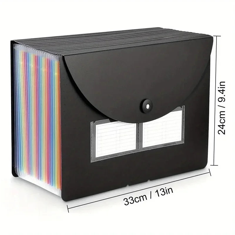 A4 Accordion File Folder Organizer – 13 or 25 Pockets Accordion File Folder Babs