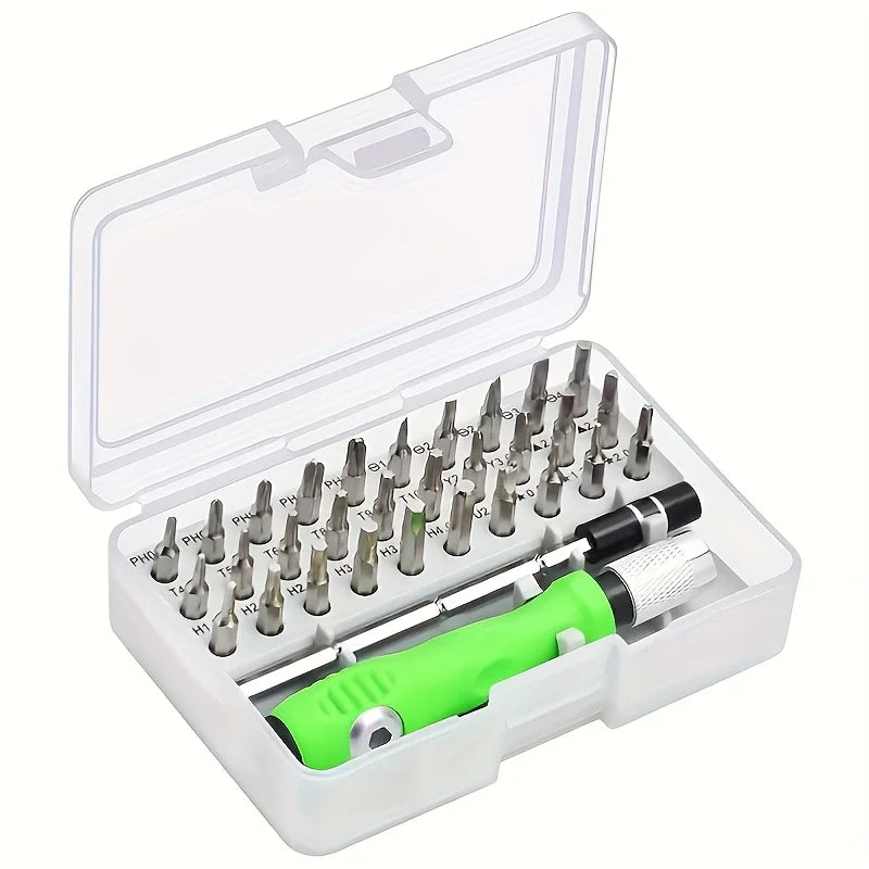 32-in-1 Mini Precision Screwdriver Set – Magnetic Tips Precision Screwdriver Set Babs WHITE