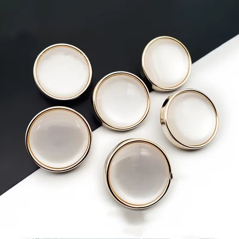 30 Ivory Pearl Resin Shank Buttons for Sewing & DIY Resin Sewing Buttons Babs