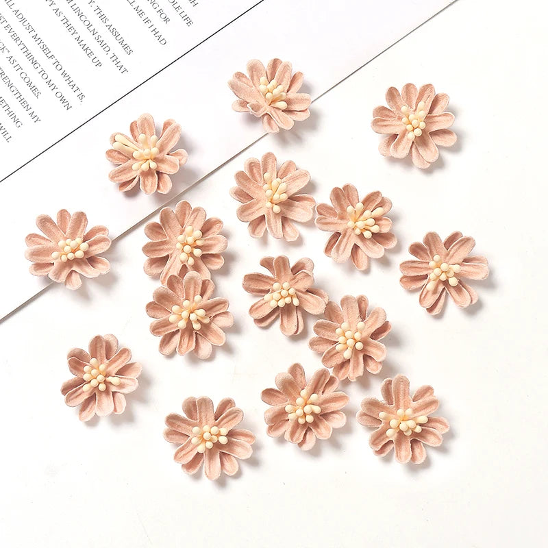 Artificial Silk Cherry Millet Flower Heads – Wedding & Home Decor Artificial Flower Heads Babs Orange 10Pcs