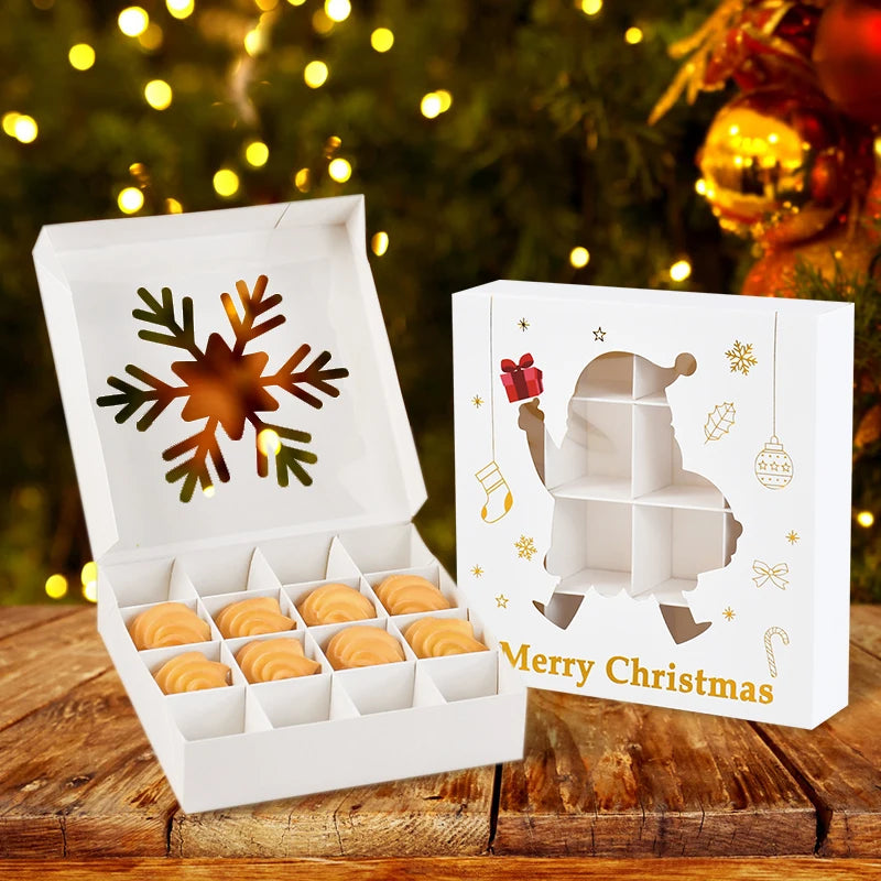 Christmas Candy Cookie Gift Boxes – Holiday Party Favors 1/6 Pcs Holiday Gift Boxes Babs