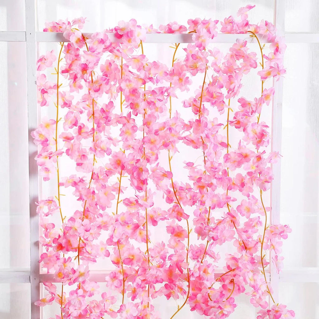 180CM Artificial Sakura Vine – Silk Flowers for Wedding & Home Decor Artificial Flower Vine Babs
