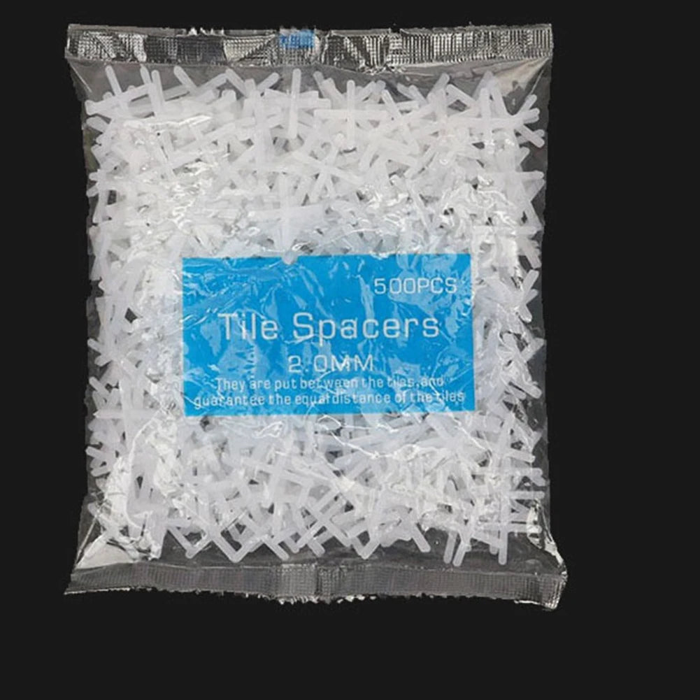 500PCS Cross Tile Spacer Clips 1.0–3.0mm Floor & Wall Leveling Tile Spacer Clips Babs 2.0mm