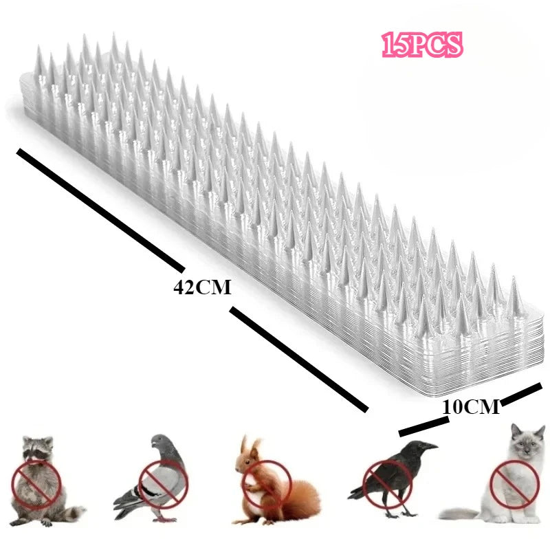 5-Pack Plastic Bird & Cat Deterrent Spikes – Fence & Wall Bird Deterrent Spikes Babs 10CM