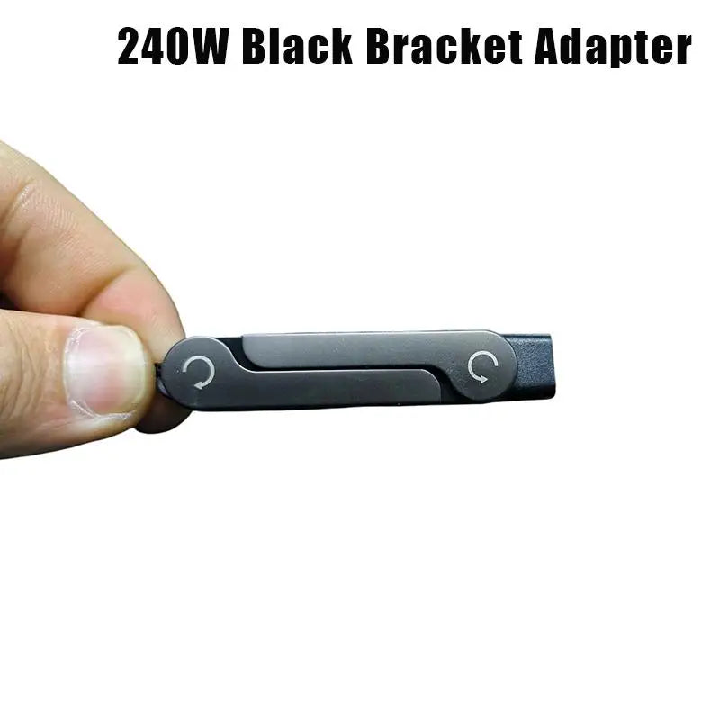 240W USB-C Fast Charging Adapter with Foldable Phone Stand USB-C Charging Adapter Babs A2