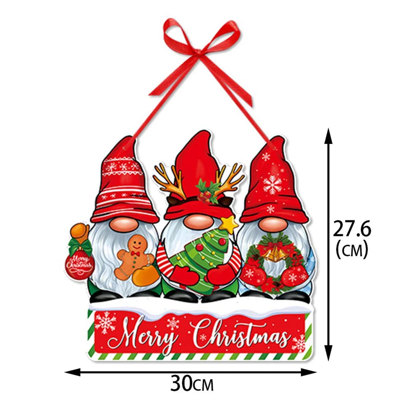Christmas Door Hanger Ornaments – Santa, Snowman & Xmas Tree Christmas Ornaments Babs 4