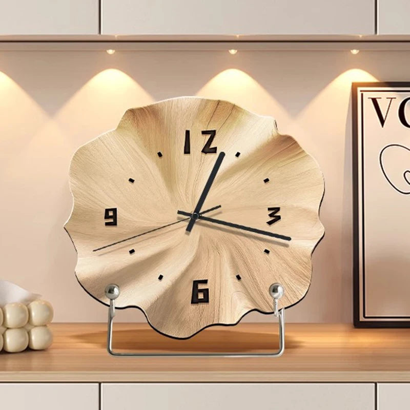 Oeny Nordic Silent Desk Clock – Modern 30cm Home Décor Decorative Desk Clock Babs