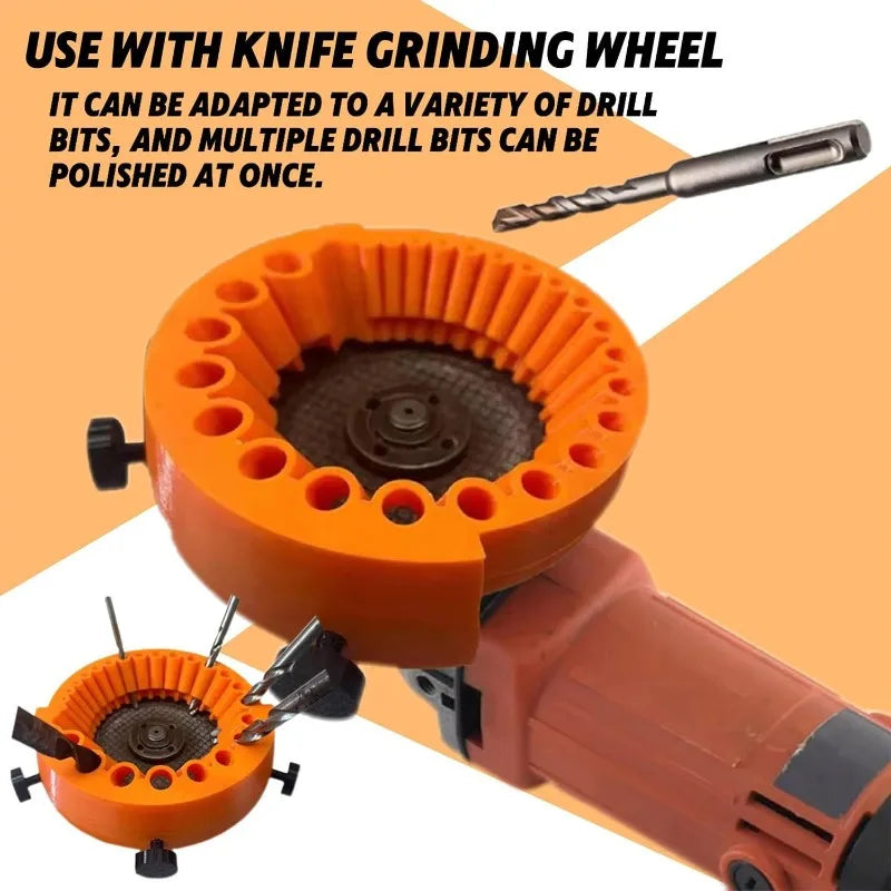 Drill Bit Sharpener for Angle Grinder – 2–13mm, 20 Holes Drill Bit Sharpener Babs