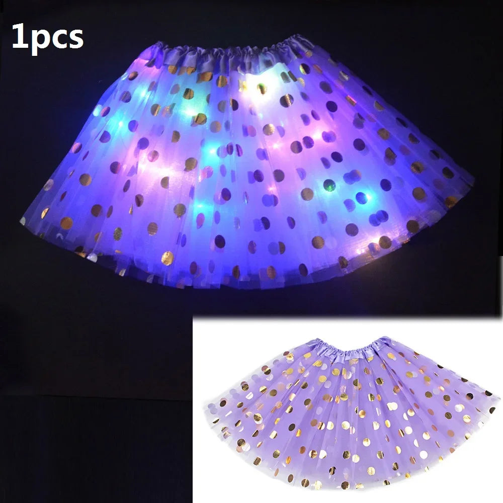 Girls Fairy Angel Glowing Butterfly Wings & Wand Costume Set Kids Costume Set Babs purple skirt