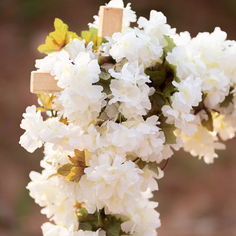 230cm Artificial Cherry Blossom Sakura Garland | Silk Vine Artificial Flower Garland Babs
