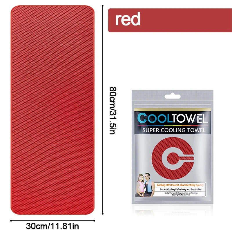 Soft Breathable Cooling Towels for Neck & Face | Sports Set Sport Cooling Towel Babs Red 10PCS