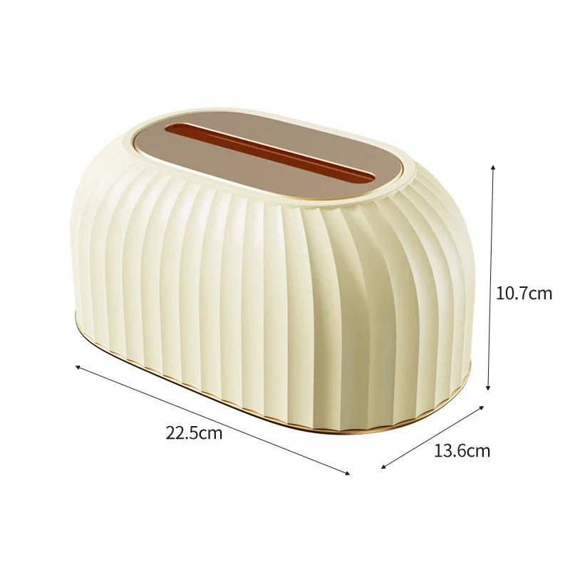 Striped Tissue Box Cover – Modern Home & Office Décor Tissue Box Cover Babs yellow