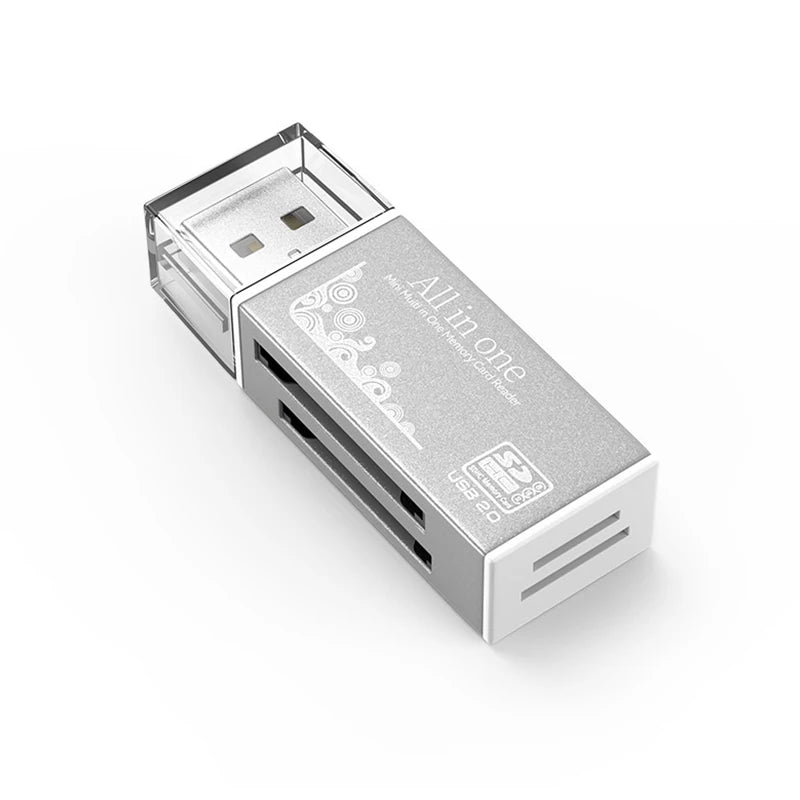 4-Port USB 2.0 Card Reader – TF MS MD Adapter for Laptop & PC USB Card Reader Babs A1