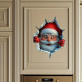 3D Reindeer Break-Through Vinyl Wall Decal | Christmas Decor Vinyl Wall Decal Babs 30x25cm