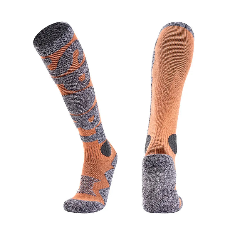 Thermal Over-Knee Ski Socks for Snowboard & Hiking Thermal Ski Socks Babs YELLOW