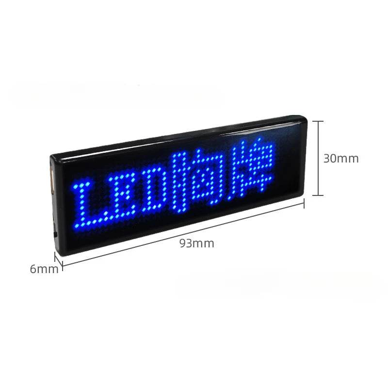 Rechargeable Bluetooth Programmable LED Name Badge & Display LED Name Badge Babs