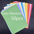 A4 Color Paper 50/100 Pcs – 10 Colors, Printing & Origami Color Copy Paper Babs Random color 50PCS