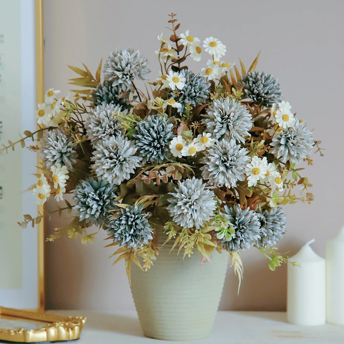Silk Chrysanthemum Artificial Flowers for Wedding & Home Décor Artificial Silk Flowers Babs