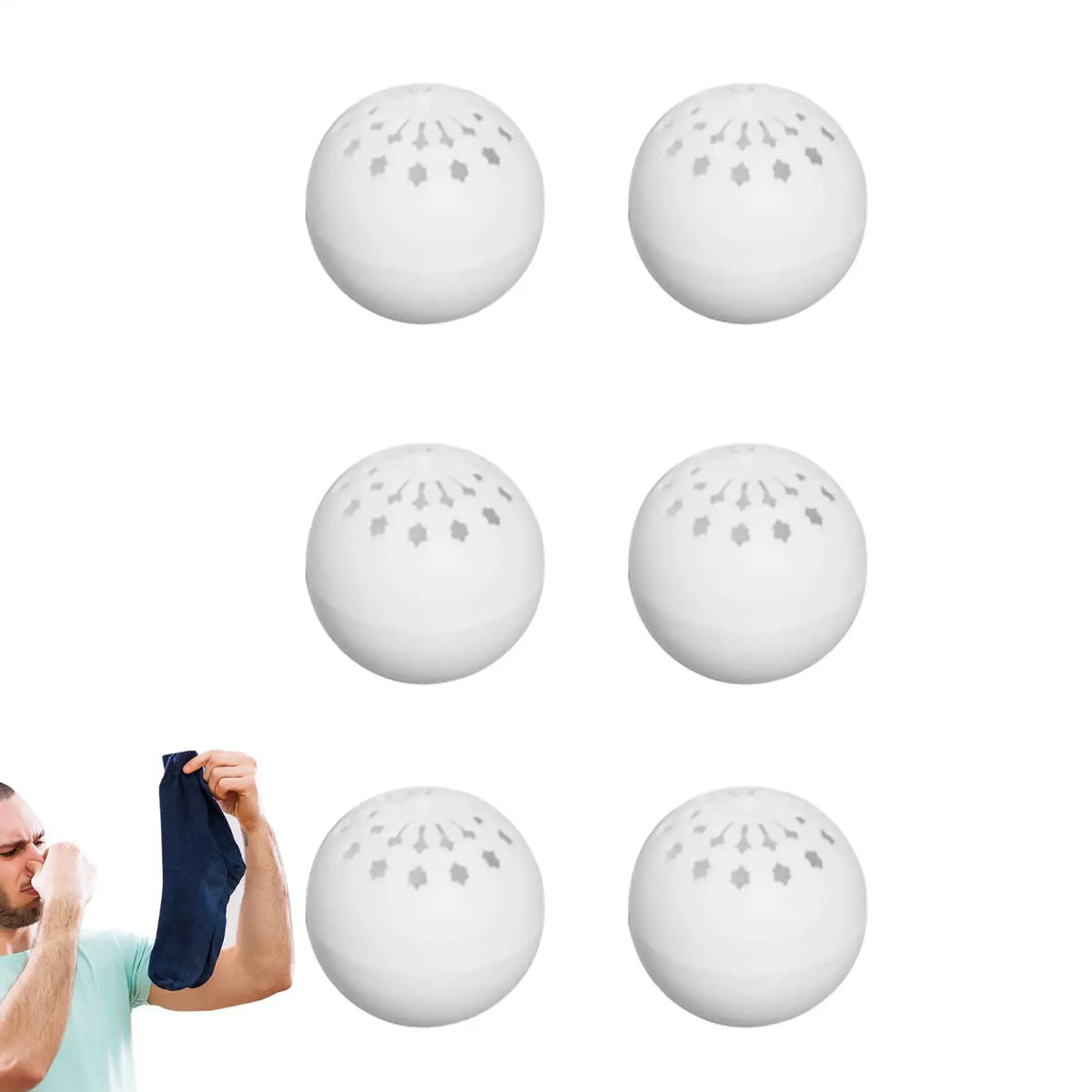 6-Pack Shoe Deodorizer Balls – Sneaker & Gym Bag Freshener Shoe Deodorizer Balls Babs