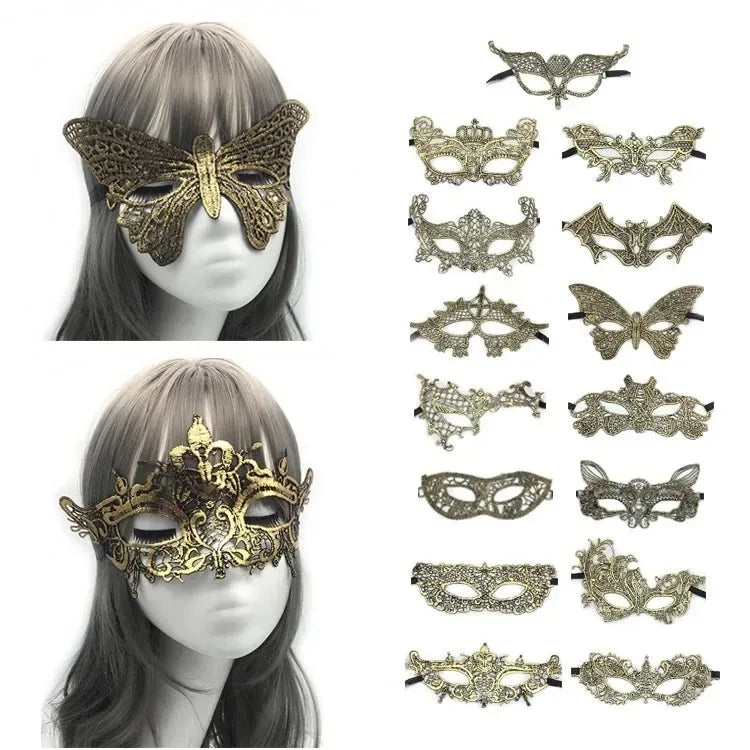 24pcs Lace Masquerade Eye Masks – Venetian Cosplay Party Set Masquerade Eye Mask Babs