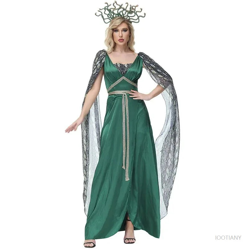Greek Goddess Costume Set – Halloween & Stage Dress Goddess Costume Set Babs Adult XL
