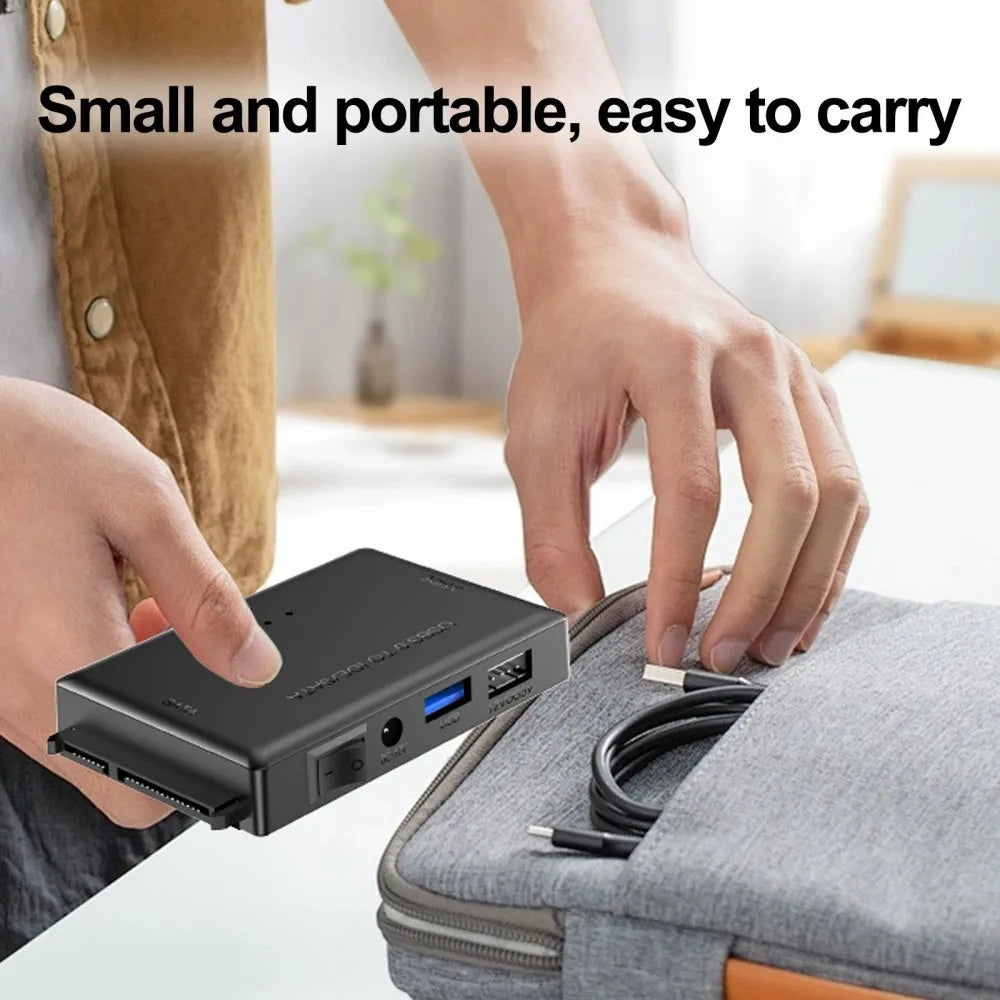 KEBIDUMEI 3-in-1 USB 3.0 to SATA IDE Hard Drive Adapter Hard Drive Adapter Babs