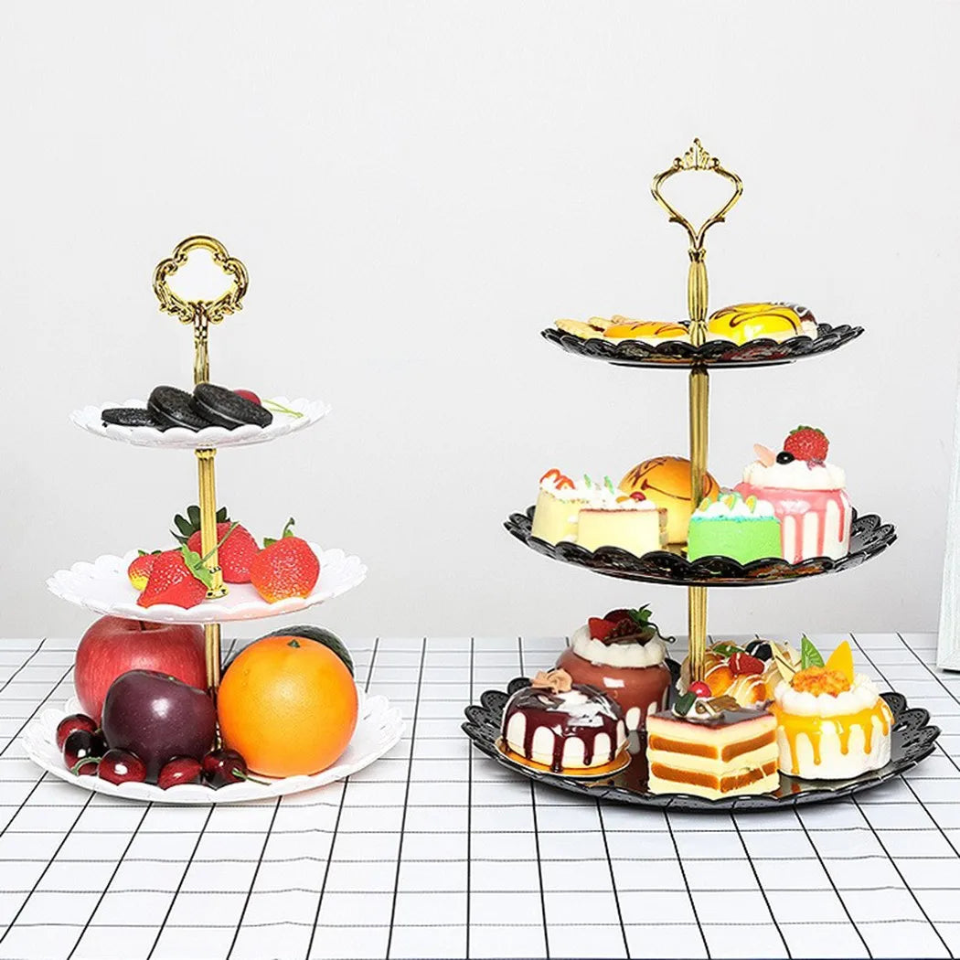 3-Tier Cake Stand Dessert Tray for Parties & Weddings Tiered Cake Stand Babs