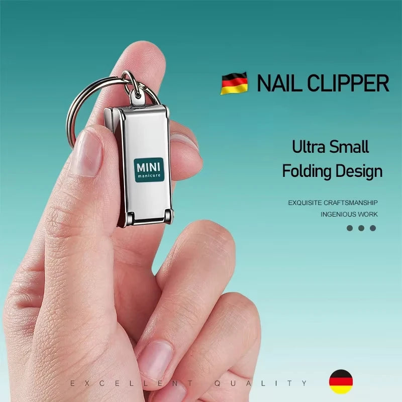 Foldable Mini Stainless Steel Nail Clipper & File – Keychain Nail Clipper Babs