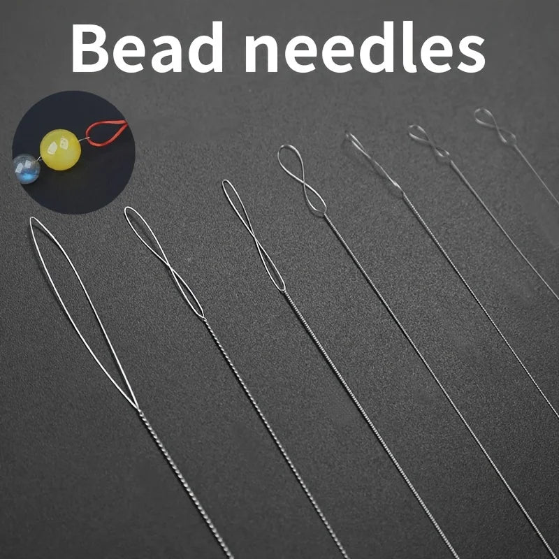 7-Piece Stainless Steel Bead Needles – DIY Jewelry Making Set Jewelry Making Tools Babs