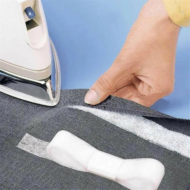 Double-Sided Fusible Fabric Tape 2 Rolls – 70 Yards Each Fusible Sewing Tape Babs