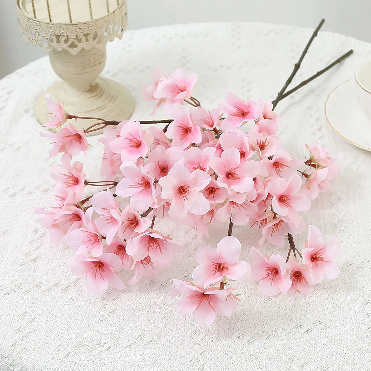 Silk Peach Blossom Artificial Flowers – Spring Wedding & Home Décor Artificial Silk Flowers Babs