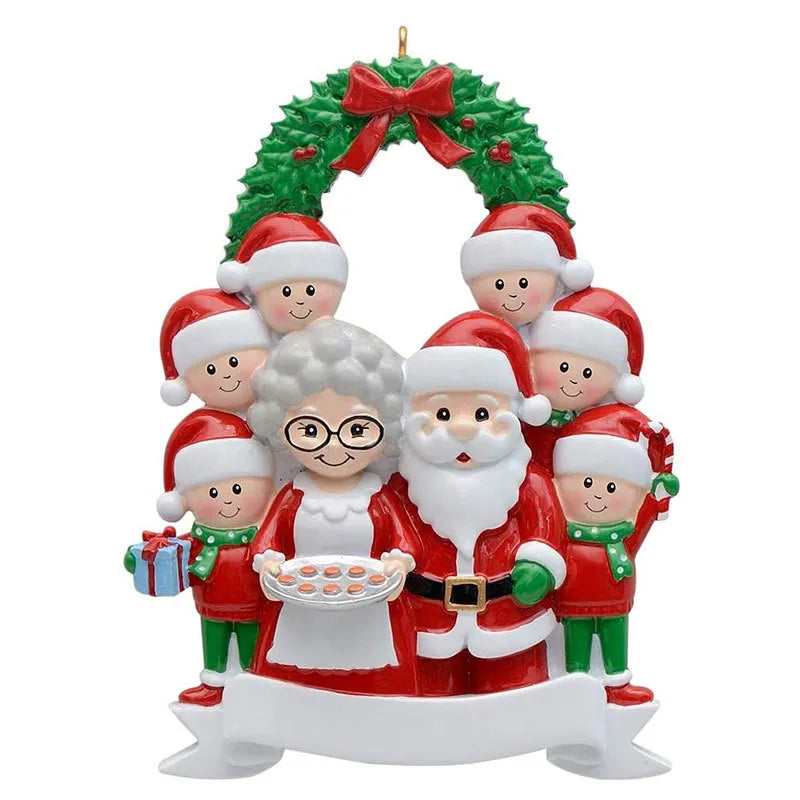 Personalized Family Christmas Tree Ornament – Santa Pendant Christmas Tree Ornament Babs F