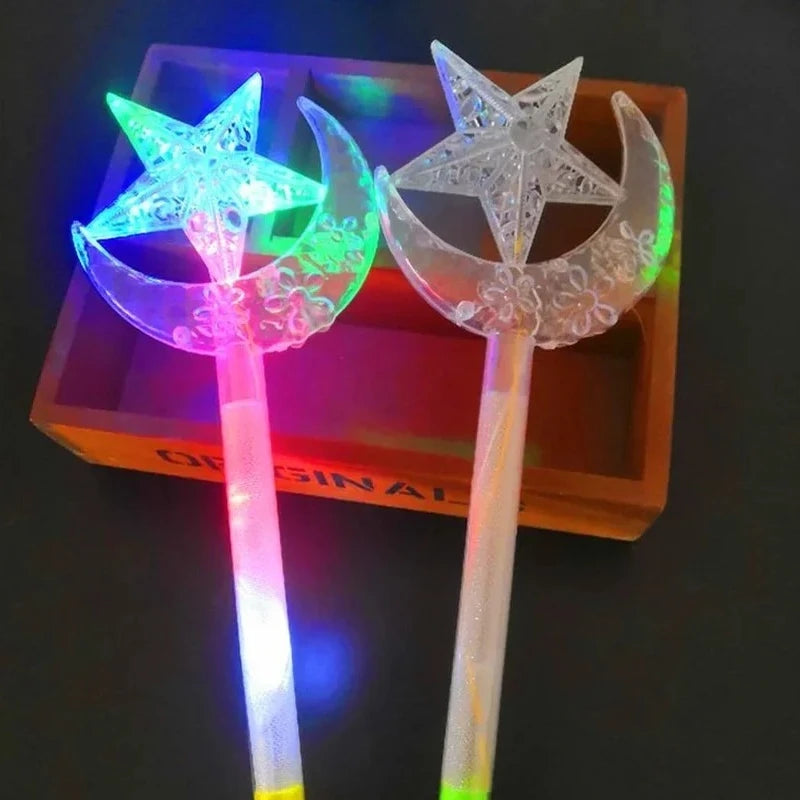 12pc LED Light-Up Magic Wands | Party Favors Kids & Adults LED Party Wands Babs