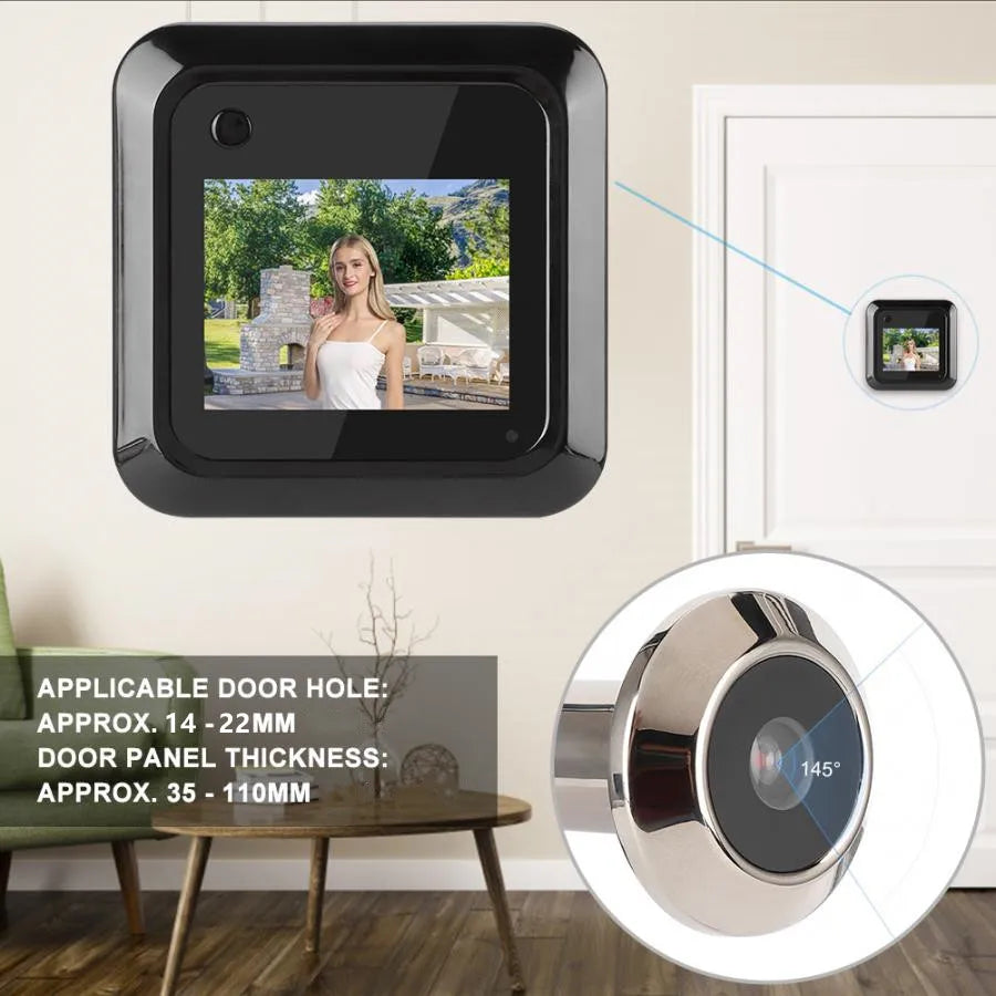 2.4" LCD Digital Door Viewer Camera – 145° Wide Angle Door Viewer Camera Babs