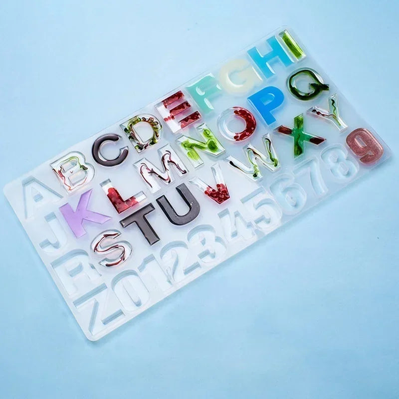 Alphabet Silicone Epoxy Resin Molds – DIY Jewelry Making Silicone Resin Mold Babs