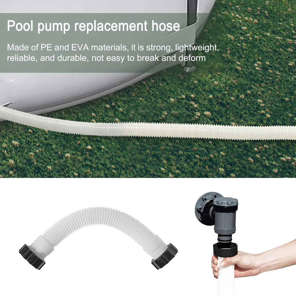 Pool Pump Replacement Hose 59" Quick-Connect Flexible Pipe Pool Pump Hose Babs