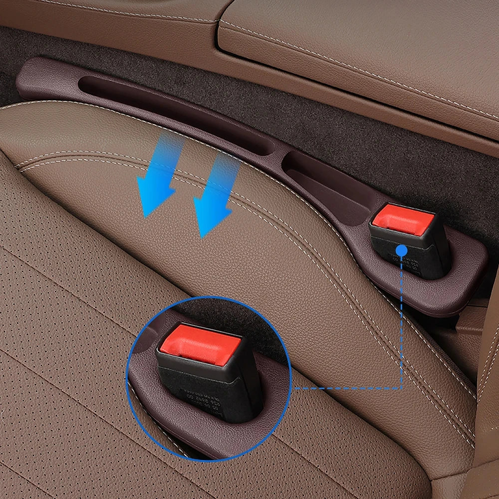 2-Pack Car Seat Gap Filler & Organizer – Universal Rubber Fit Car Seat Gap Filler Babs