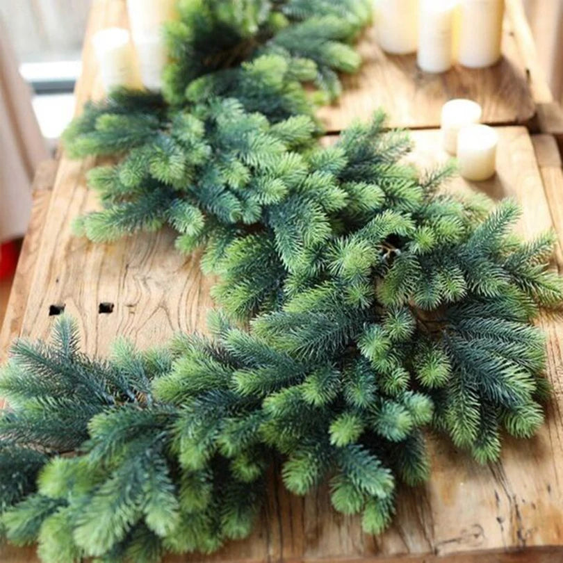 Artificial Pine Rattan Garland Wreath 180cm – Christmas Decor Christmas Garland Wreath Babs