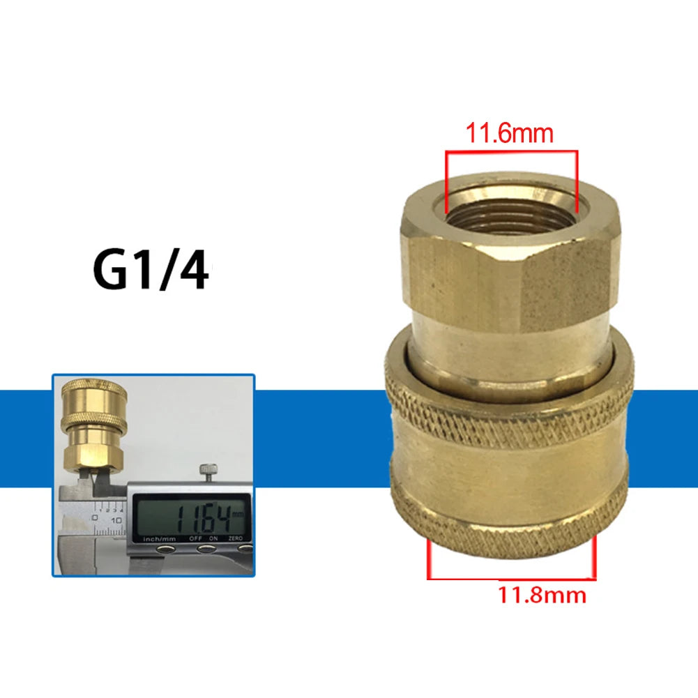 1/4" Quick Release Pressure Washer Connector Coupler Fitting Hose Coupler Fitting Babs 15
