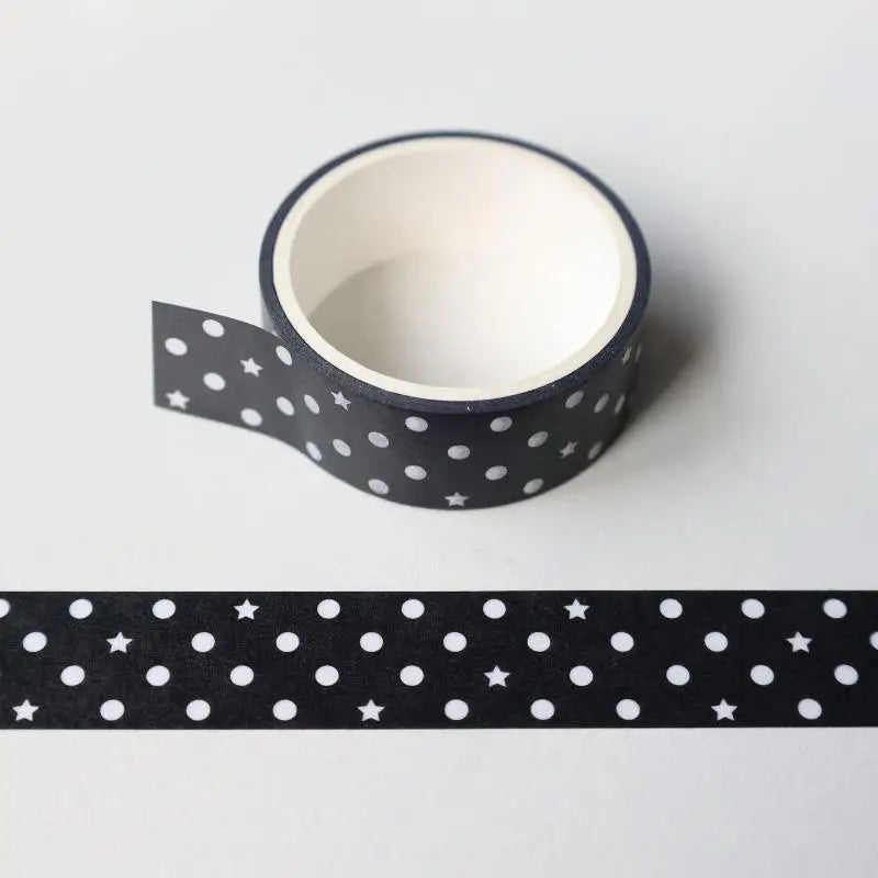 INS Polka Dot Decorative Tape Set – DIY Craft & Journal Rolls Decorative Craft Tape Babs 1PCS F M