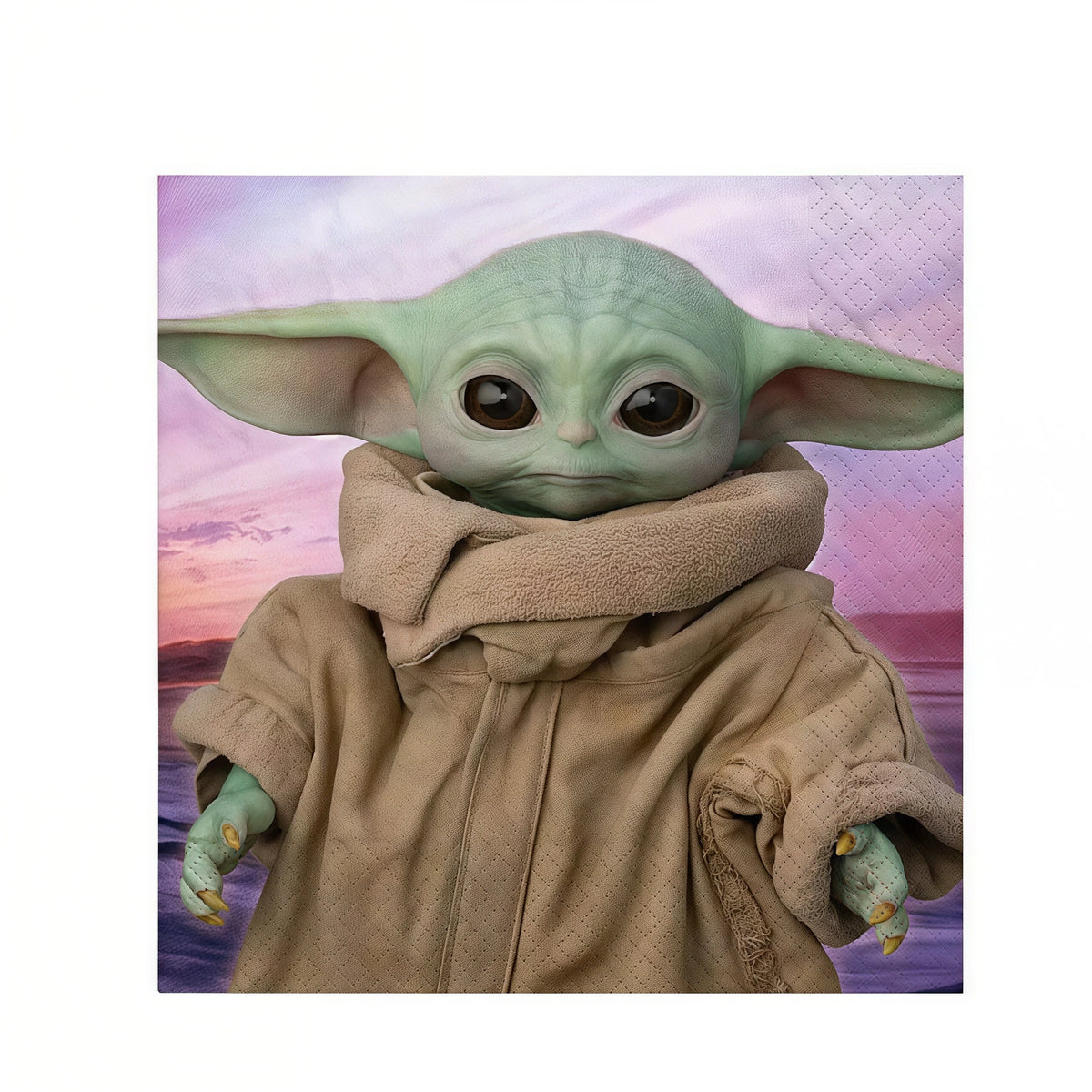 Yoda Baby Theme Birthday Party Supplies – Plates, Cups & Balloons Party Decoration Set Babs 20pcs napkin 1