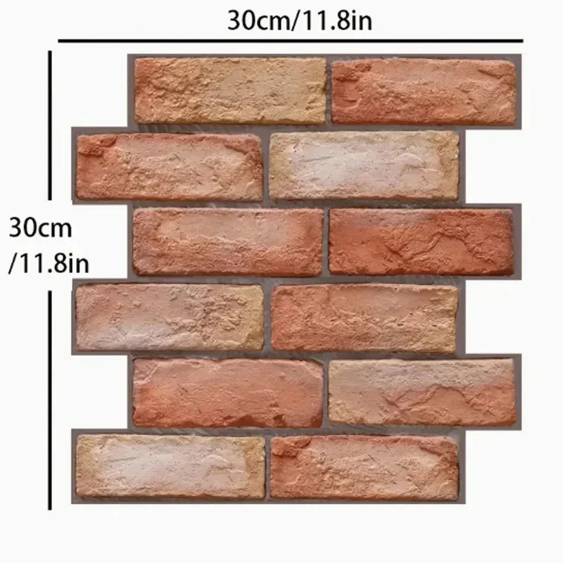 3D Stone Texture Peel & Stick Wall Panels 30x30CM – 5/10pcs Peel & Stick Wall Panels Babs