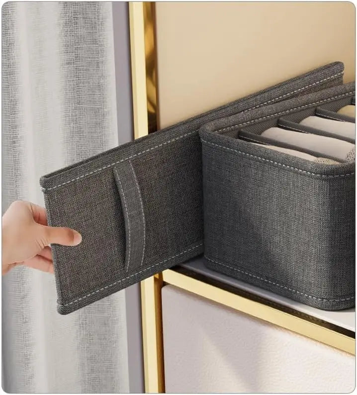 Foldable Fabric Drawer Organizer – Underwear, Socks & Belts Closet Drawer Organizer Babs