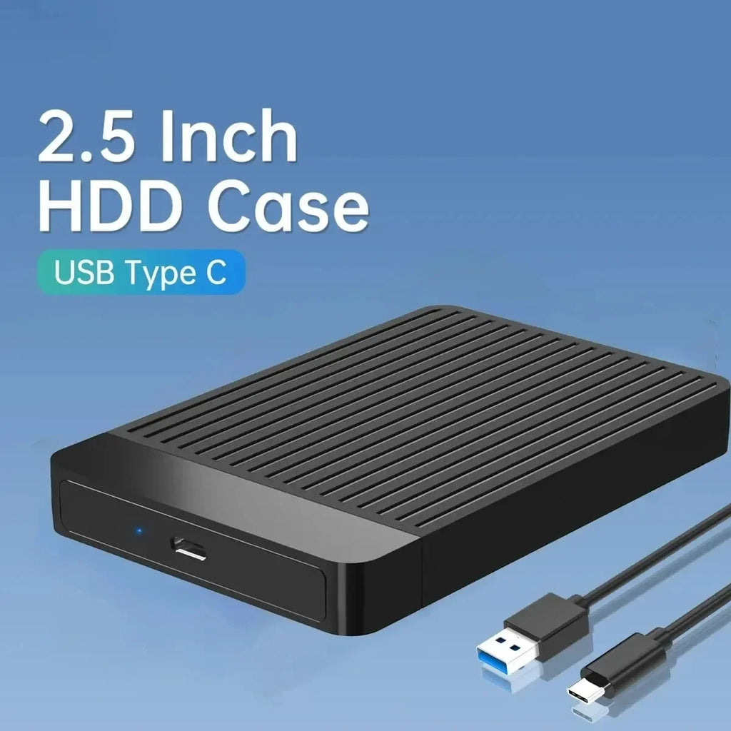 USB-C 2.5" SATA HDD SSD Enclosure – USB 3.0/3.1, Up to 6TB HDD SSD Enclosure Babs