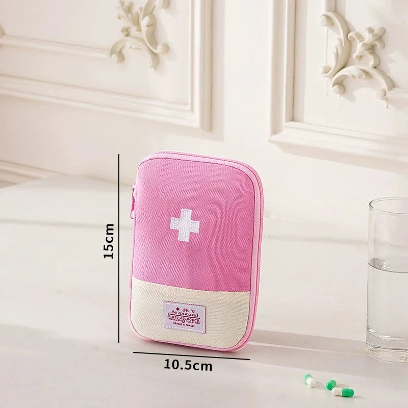Portable Travel Medicine Bag & Pill Storage Pouch Travel Medicine Bag Babs 1Pc-pink