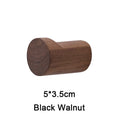 Beech Black Walnut Wall Hook – Minimalist Wood Coat Hook Wood Wall Hook Babs Black Walnut 5x3.5cm
