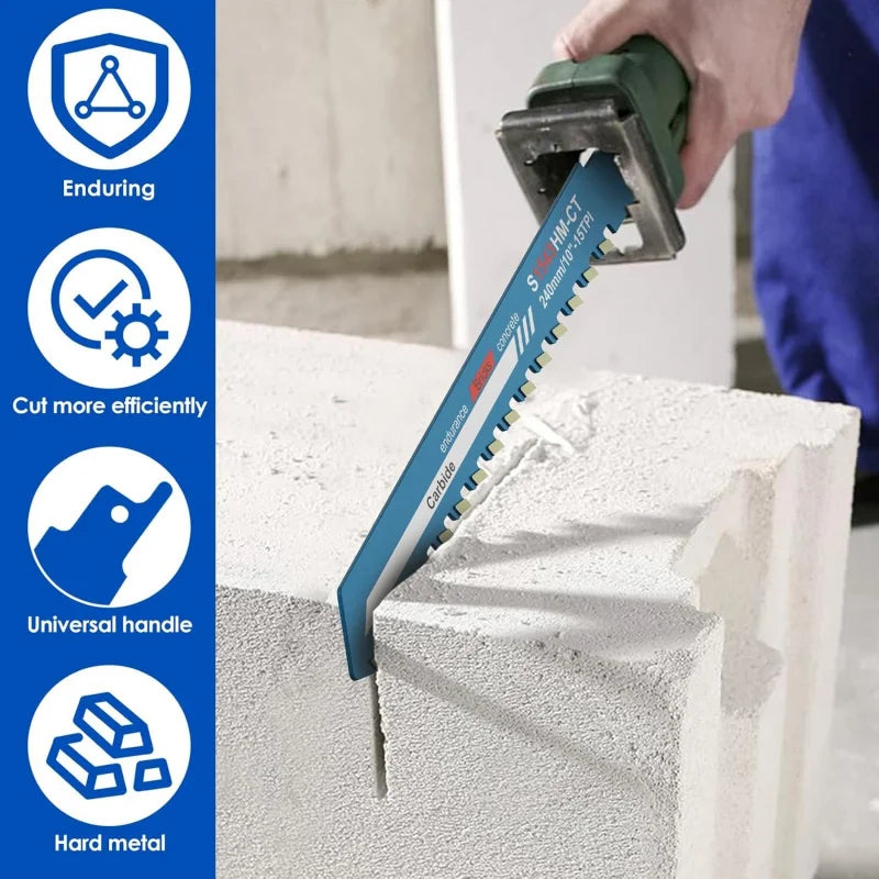 Carbide Reciprocating Saw Blade 240mm – Brick, Concrete & Masonry Reciprocating Saw Blade Babs