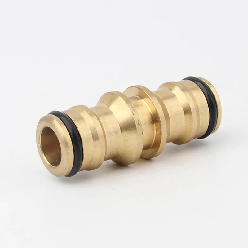 Double-Way Brass Garden Hose Connector – Repair & Extend Garden Hose Connector Babs